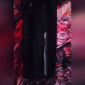 High rise skinny jeans.